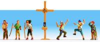 15874 Noch Mountain Hikers (6) and Cross Figure Set